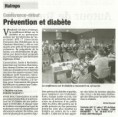 Exemple de Conference-debat sur Prévention et Diabete ___  réalisée à HAIMPS, en mars 2016